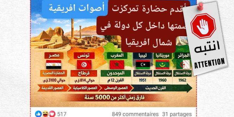 هل يبدأ تاريخ الجزائر سنة 1962؟ قراءة في الادعاء وتاريخ نوميديا